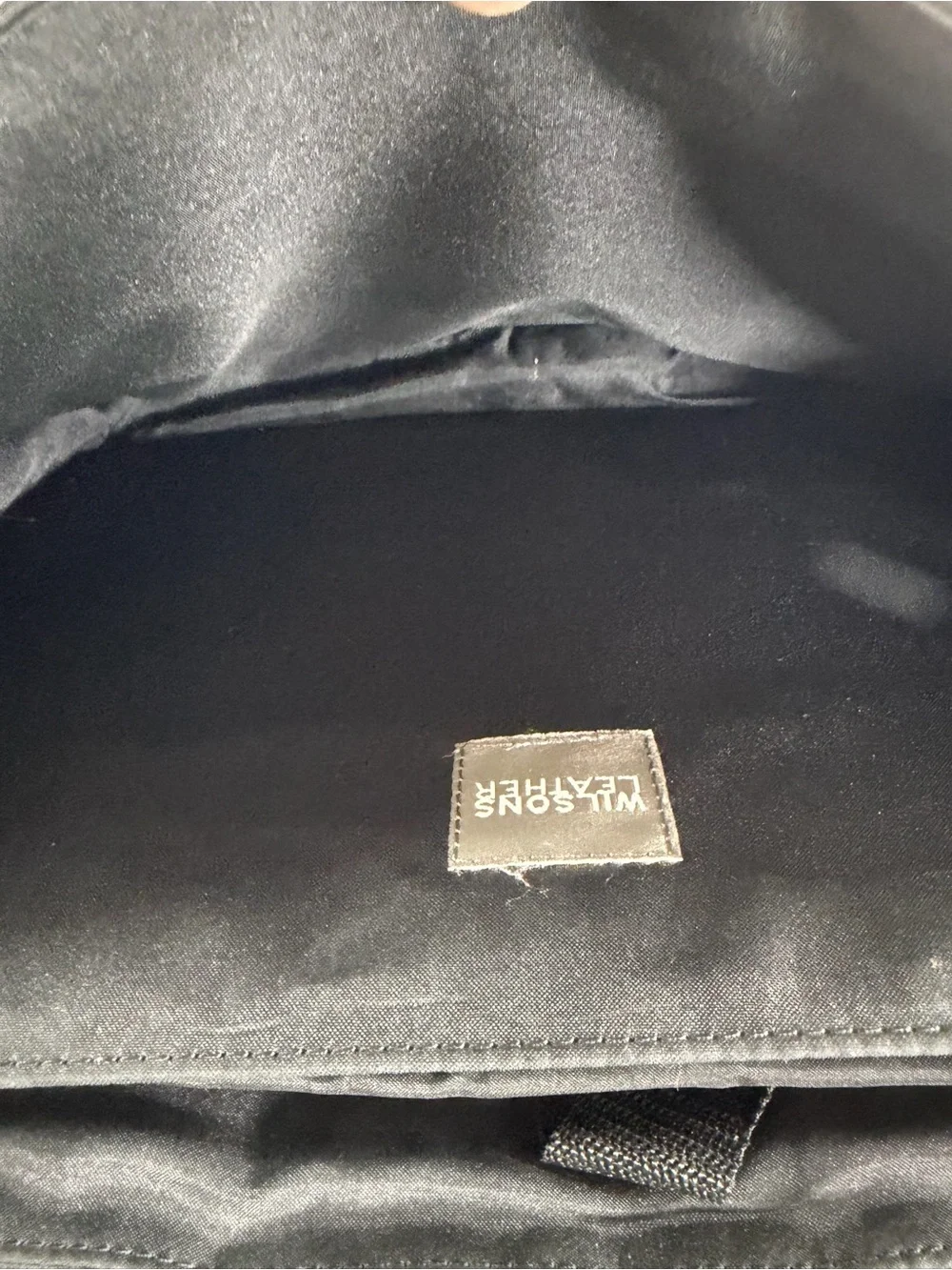 Wilsons Leather Black Laptop Briefcase Messenger Bag Executive Work Office